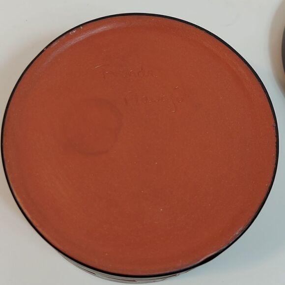 Ronda Navajo Red Clay Trinket Bowl With Lid - Picture 8 of 9